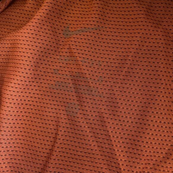 Nike Dri-FIT Long Sleeve Shirt M Rust Orange | Lightweight Athletic Top - Picture 7 of 9